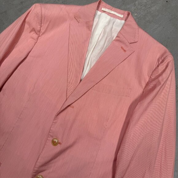 Alessandro Cantarelli Blazzer Lightweight Cotton Unstructered Italy Pink 42R - Picture 2 of 9